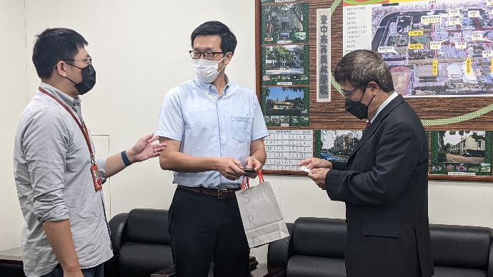 京都大學防災研究所Dr. WU Yinghsin蒞院拜訪，於10/17-10/21期間與本校相關院系進行學研交流