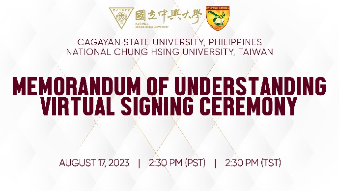 【賀！MOU簽署】本院與菲律賓卡加延州立大學(Cagayan State University)簽署儀式