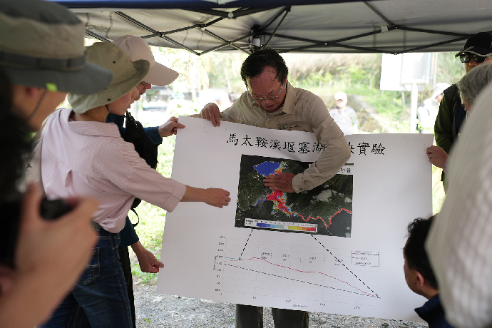【News】Unveiling the Mechanisms of Taiwan's Largest Landslide Dam Breach: NCHU Conducts 1/50 Scale Model Experiment of Matai'an River Event at Huisun Forest
