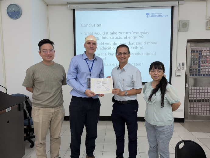 【EMI】英國南安普敦大學首席教學研究員Dr Robert Baird辦理EMI增能研習