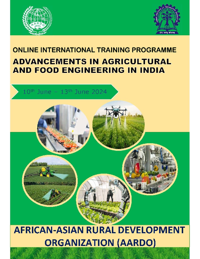 【轉知】ADVANCEMENTS IN AGRICULTURAL AND FOOD ENGINEERING IN INDIA (June 10-14)